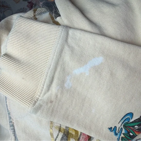 Rare Vintage Ed Hardy Skull Zip Hoodie Y2K Tattoo Streetwear Size L #125-030240 - Picture 13 of 16